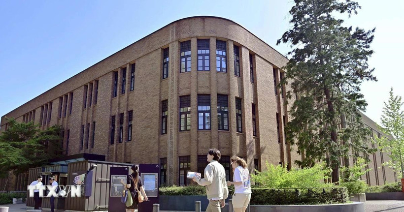  Khuôn viên đại học Tohoku ở Sendai, tỉnh Miyagi, Nhật Bản. (Ảnh: Kyodo/TTXVN)