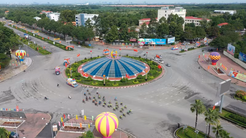 Một góc khu vực trung tâm xã Nhơn Trạch, tỉnh Đồng Nai.