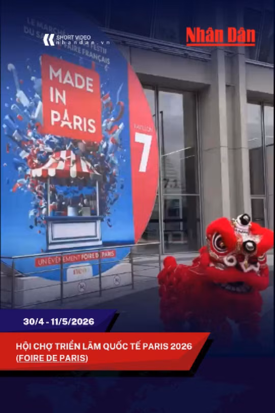 [Video] Không gian Việt Nam hút khách quốc tế tại Hội chợ Paris 2026