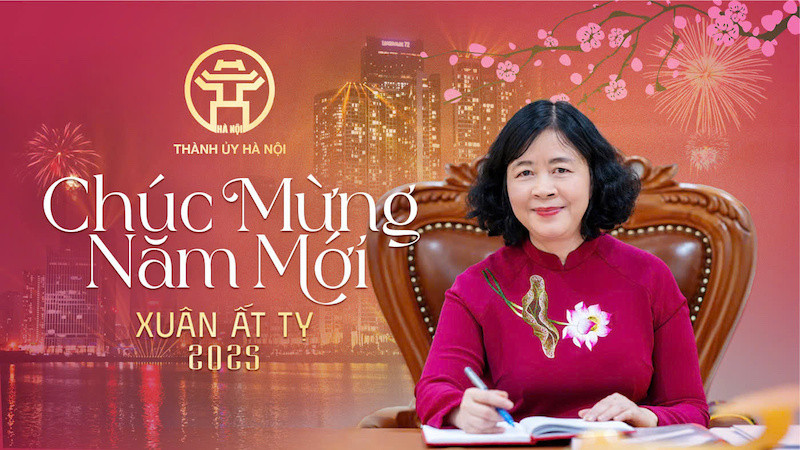Đồng chí Bùi Thị Minh Hoài, Ủy viên Bộ Chính trị, Bí thư Thành ủy Hà Nội, Trưởng đoàn đại biểu Quốc hội thành phố Hà Nội. (Ảnh: TIẾN TUẤN)