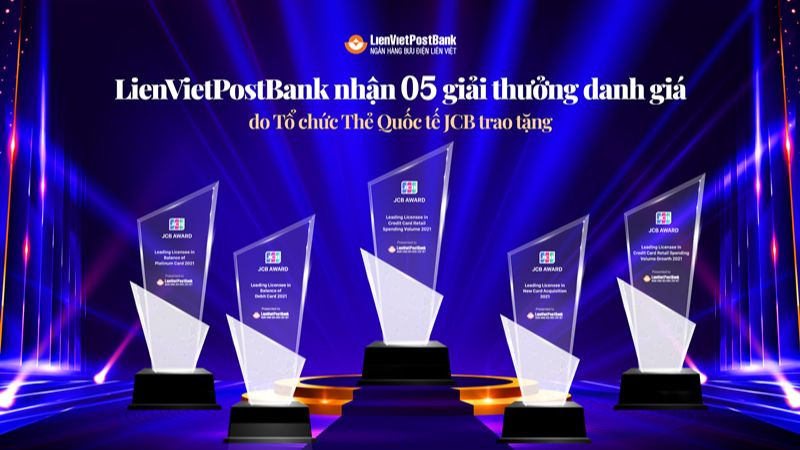 LienVietPostBank được vinh danh 5 hạng mục danh giá của Tổ chức Thẻ quốc tế 