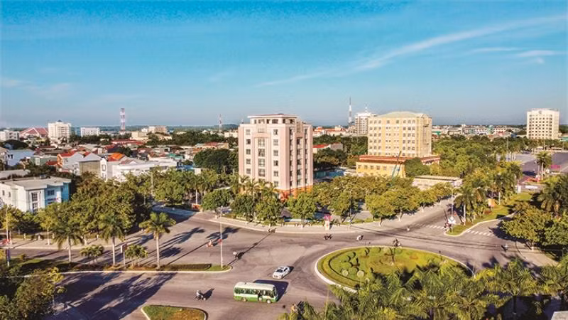 Một góc thành phố Tam Kỳ hiện nay.