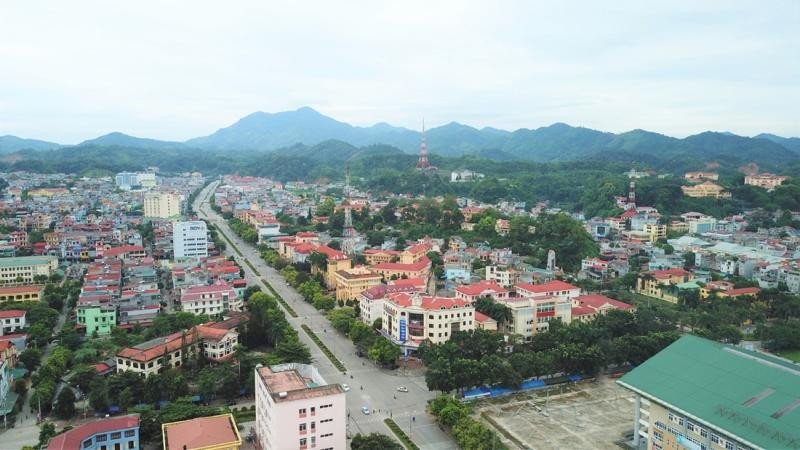 Một góc thành phố Bắc Kạn. 