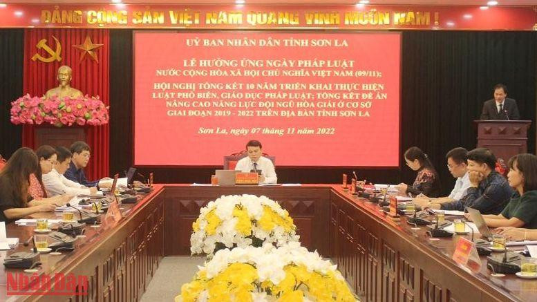 Hội nghị tổng kết 10 năm thực hiện Luật Phổ biến giáo dục pháp luật.