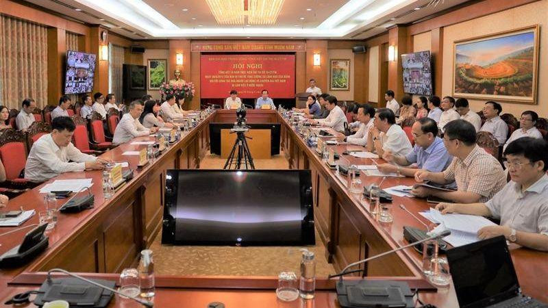 Hội nghị tại điểm cầu Hà Nội.