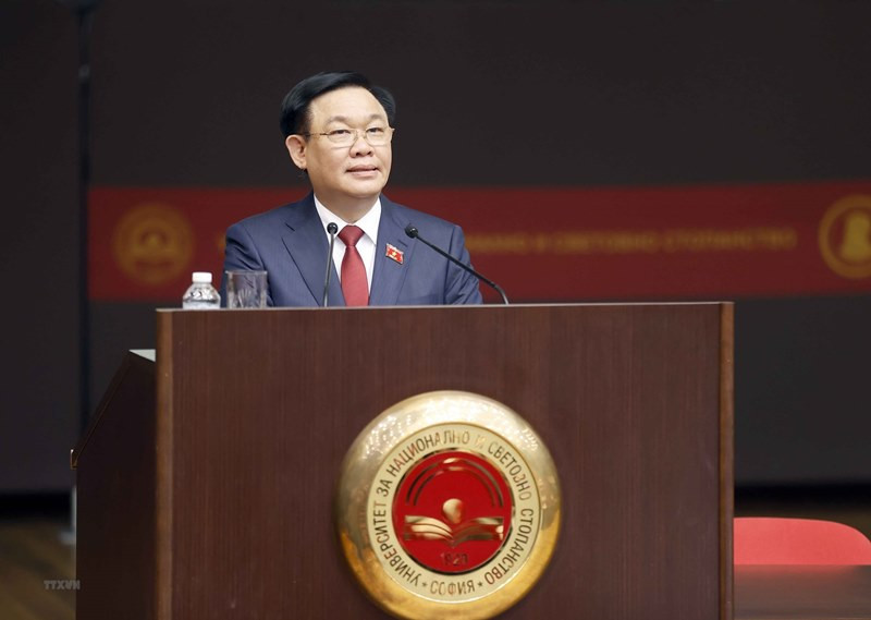 Chủ tịch Quốc hội Vương Đình Huệ phát biểu. (Ảnh: Doãn Tấn/TTXVN) 