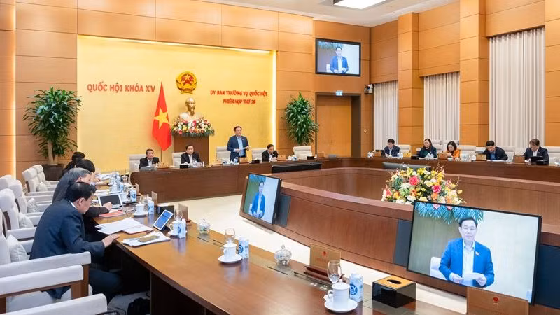 Một phiên họp của Ủy ban Thường vụ Quốc hội. (Ảnh: quochoi.vn)