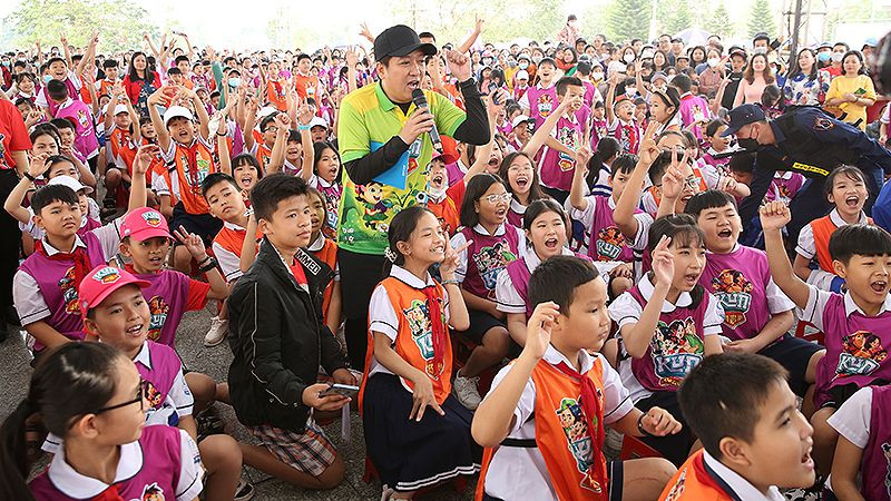 Thiếu nhi Quảng Trị hào hứng tham gia Ngày hội.