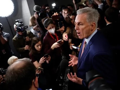 Ông Kevin McCarthy, thủ lĩnh phe thiểu số của đảng Cộng hòa. (Nguồn: Getty Images)