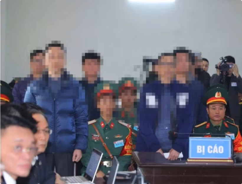 Các bị cáo tại phiên tòa. (Ảnh: Trọng Đức/TTXVN)