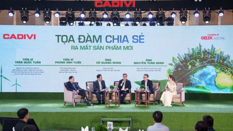 Toạ đàm chia sẻ về xu hướng chuyển dịch xanh trong sự kiện ra mắt sản phẩm dây điện không chì LF và chậm cháy LSHF của CADIVI.
