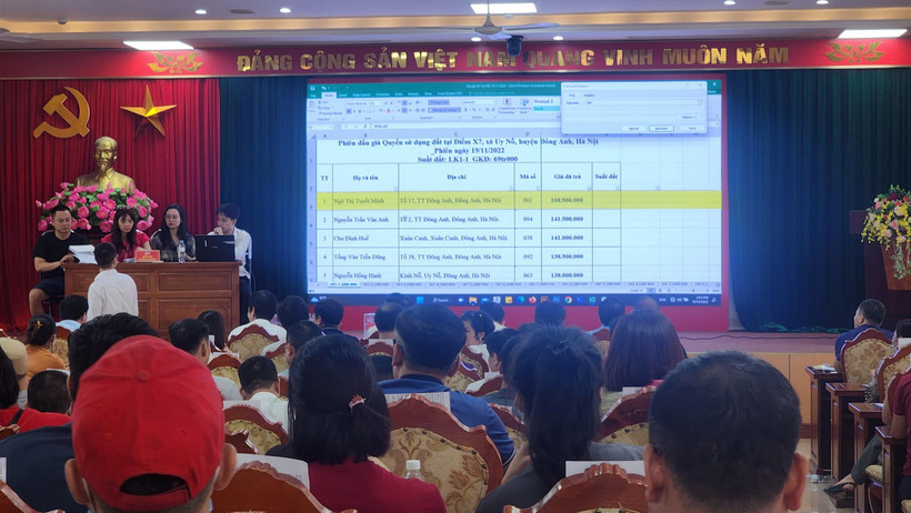 Thông báo kết quả đấu giá quyền sử dụng một thửa đất