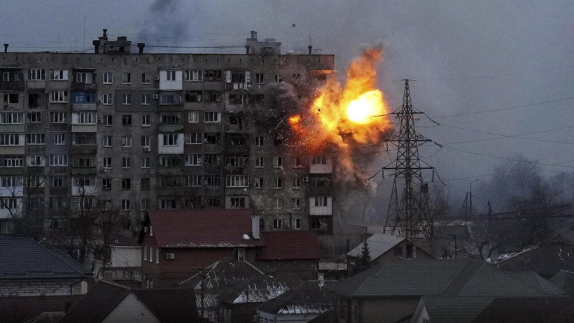 Xung đột tàn phá nặng nề nhiều vùng trên đất nước Ukraine.