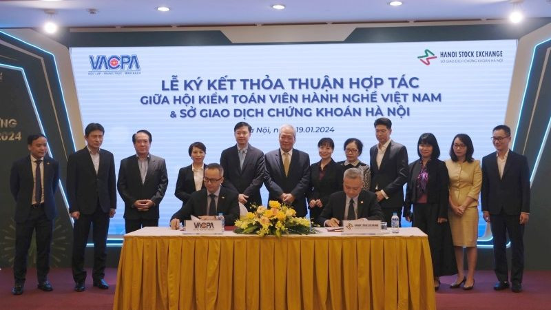 Hiệp hội Kiểm toán viên hành nghề Việt Nam hợp tác Sở Giao dịch chứng khoán Hà Nội trong đào tạo và kế toán, kiểm toán 