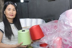 Chị Thư chọn khởi nghiệp từ nghề đan len, sản xuất sợi len mang hiệu quả kinh tế cao.