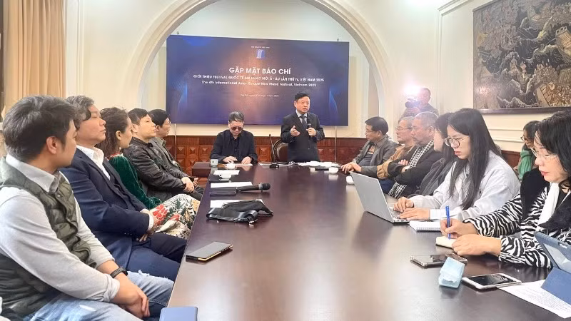 Gặp gỡ báo chí giới thiệu về Festival quốc tế Âm nhạc Mới Á-Âu lần thứ IV.