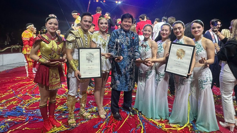 Xiếc Việt ghi dấu với nhiều giải thưởng tại Liên hoan Xiếc quốc tế Con voi Vàng 2026. (Ảnh: LIÊN ĐOÀN XIẾC VIỆT NAM)