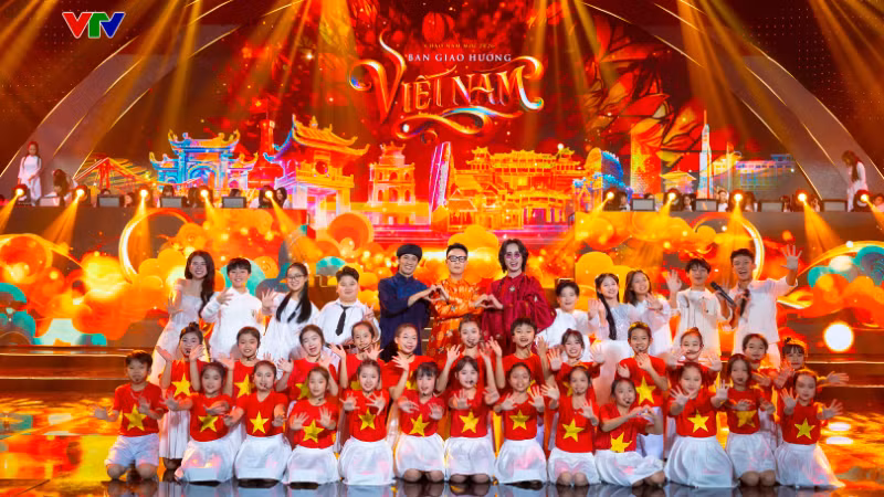 Chương trình là bản giao hưởng của niềm tin và khát vọng Việt Nam. (Ảnh: VTV)