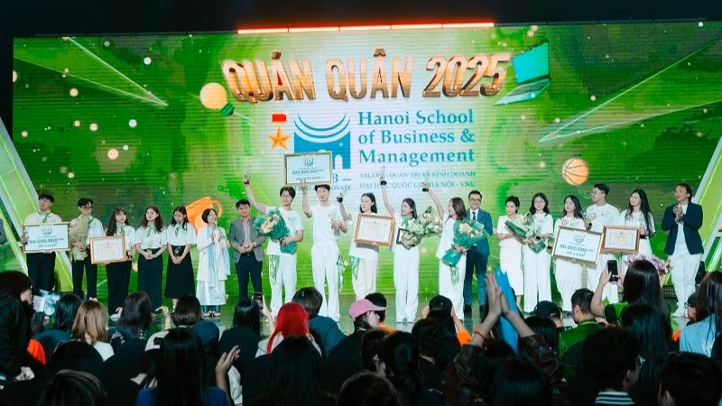 Đội HSB giành Quán quân chương trình truyền hình thực tế “Sinh viên thế hệ mới 2025”. (Ảnh: VTV)