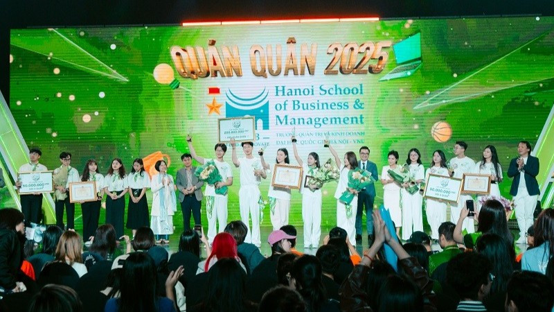Đội HSB giành Quán quân chương trình truyền hình thực tế “Sinh viên thế hệ mới 2025”. (Ảnh: VTV)