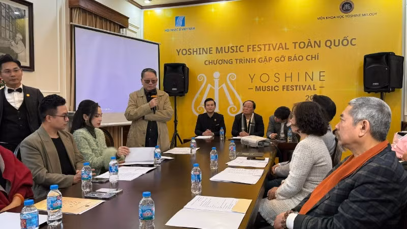 Gặp gỡ báo chí công bố sự kiện Yoshine Music Festival Toàn quốc 2026.
