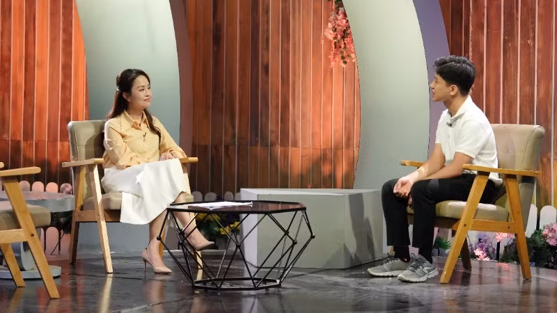 Chương trình mang đến câu chuyện truyền cảm hứng về nghị lực vươn lên của chàng trai khuyết tật Trần Việt Long. (Ảnh: Ban tổ chức)