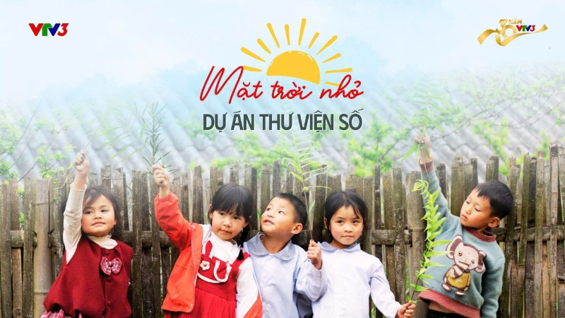 Thư viện số “Mặt trời nhỏ” là dự án cộng đồng mở ra cơ hội thụ hưởng các tác phẩm văn học cho trẻ em Việt Nam. (Ảnh: VTV)
