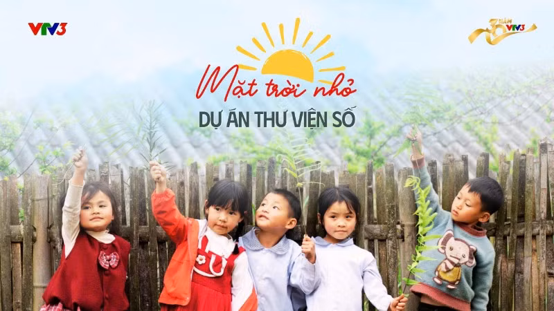 Thư viện số “Mặt trời nhỏ” là dự án cộng đồng mở ra cơ hội thụ hưởng các tác phẩm văn học cho trẻ em Việt Nam. (Ảnh: VTV)