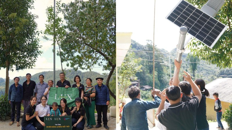 LuxGroup Foundation thắp sáng cao nguyên đá với 30 đèn năng lượng xanh. 