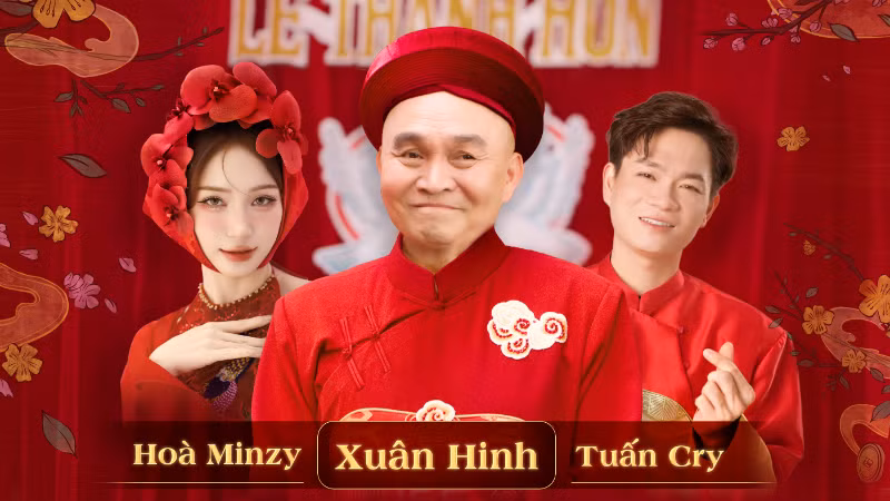 MV "Lão ông cưới vợ" đánh dấu màn hội ngộ của bộ ba nghệ sĩ Xuân Hinh, Hòa Minzy và Tuấn Cry.