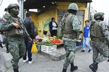 Ecuador tăng cường an ninh trước tình hình bạo lực leo thang. Ảnh: EL COLOMBIANO