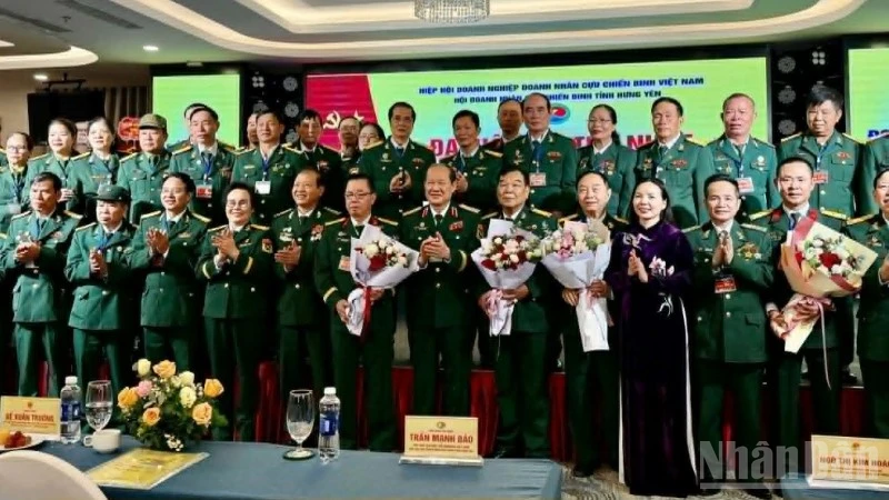 Ra mắt Ban chấp hành Hội Doanh nhân cựu chiến binh tỉnh Hưng Yên, nhiệm kỳ 2025-2030.