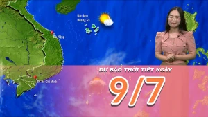 [Video] Dự báo thời tiết ngày 9/7/2025: Nắng nóng xuất hiện tại Bắc Bộ và Trung Bộ