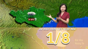 [Video] Dự báo thời tiết đêm nay và ngày mai 1/8/2025: Bắc Bộ hạ nhiệt 