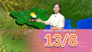 [Video] Dự báo thời tiết ngày 13/8/2025: Trung Bộ giảm nắng nóng