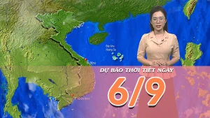 [Video] Dự báo thời tiết ngày 6/9/2025: Bắc Bộ mưa dông về chiều tối