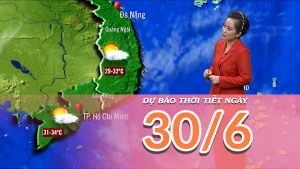 [Video] Dự báo thời tiết ngày 30/6/2025: Mưa lớn trên diện rộng tiếp diễn tại Bắc Bộ