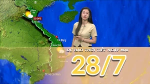 [Video] Dự báo thời tiết đêm nay và ngày mai 28/7/2025: Nắng nóng xuất hiện tại Bắc Bộ Và Trung Bộ