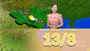 [Video] Dự báo thời tiết đêm nay và ngày mai 13/8/2025: Bắc Bộ vẫn có điểm nắng nóng