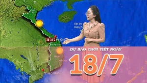 [Video] Dự báo thời tiết ngày 18/7/2025: Nắng nóng tiếp diễn tại Trung Bộ