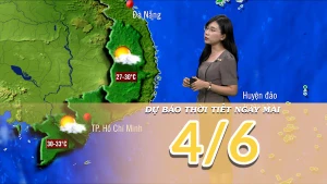 [Video] Dự báo thời tiết đêm nay và ngày mai 4/6/2025: Nắng nóng thu hẹp ở Trung Bộ