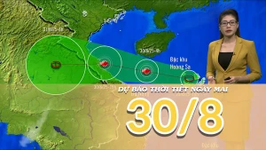 [Video] Dự báo thời tiết đêm nay và ngày mai 30/8/2025: Áp thấp nhiệt đới có khả năng mạnh lên thành bão