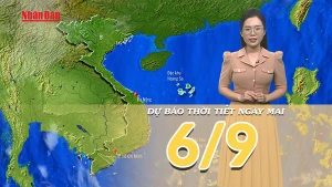 [Video] Dự báo thời tiết đêm nay và ngày mai 6/9/2025: Trung Bộ mưa dông về chiều tối