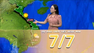 [Video] Dự báo thời tiết đêm nay và ngày mai 7/7/2025: Hầu khắp các khu vực trời có mưa