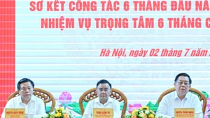 Ban chỉ đạo 35 Trung ương tổ chức Hội nghị triển khai nhiệm vụ trọng tâm 6 tháng cuối năm 2025. (Ảnh: DUY LINH)