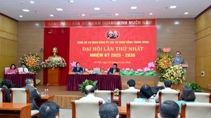 Đảng bộ Cơ quan Đảng ủy các cơ quan Đảng Trung ương tổ chức Đại hội lần thứ nhất, nhiệm kỳ 2025-2030. (Ảnh: Đăng Khoa)