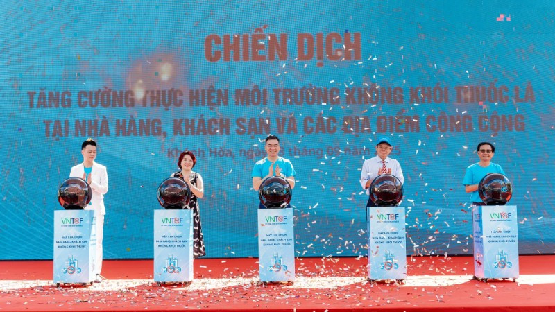 Lễ phát động Chiến dịch tăng cường thực hiện môi trường không khói thuốc lá tại Khánh Hoà.