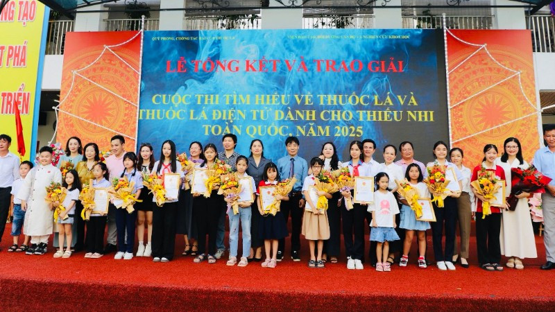 Cuộc thi tìm hiểu về tác hại của thuốc lá và thuốc lá điện tử dành cho thiếu nhi toàn quốc, năm 2025.