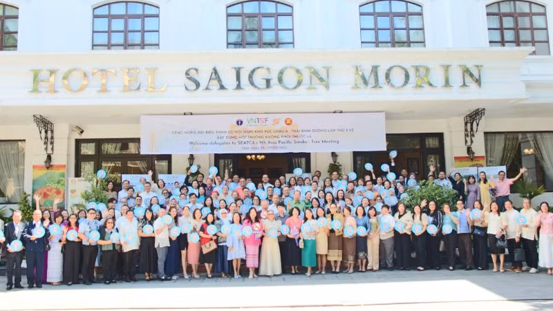 Các đại biểu tham gia Hội nghị khu vực ASEAN lần thứ 9 về Xây dựng môi trường không khói thuốc lá.