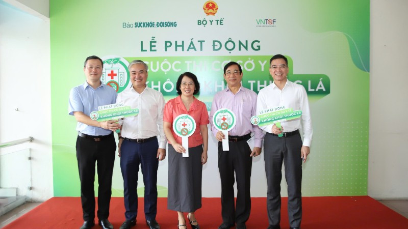 Lễ phát động Cuộc thi “Cơ sở y tế không khói thuốc lá” được tổ chức ngày 17/9 tại Hà Nội.